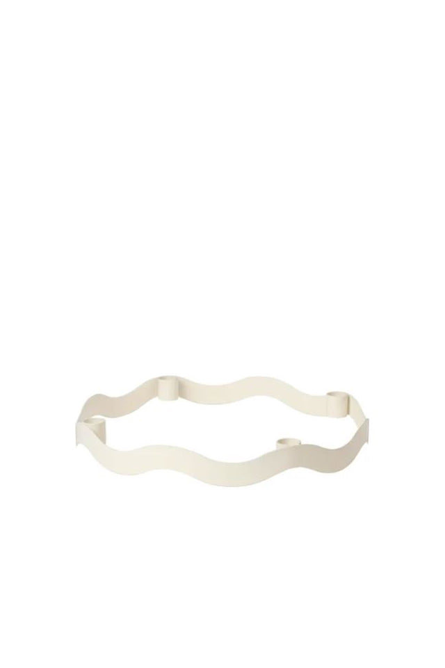 BT77467 Broste Candleholder Halo Warm Grey