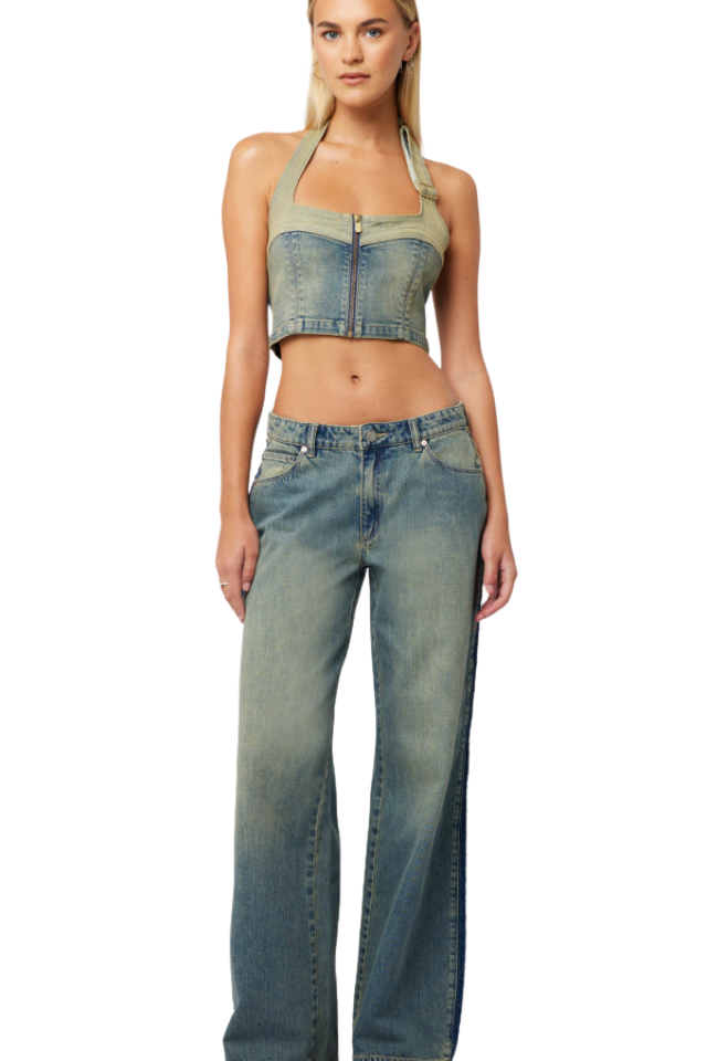 99 Baggie Roxie Raw - Tint Dark Blue