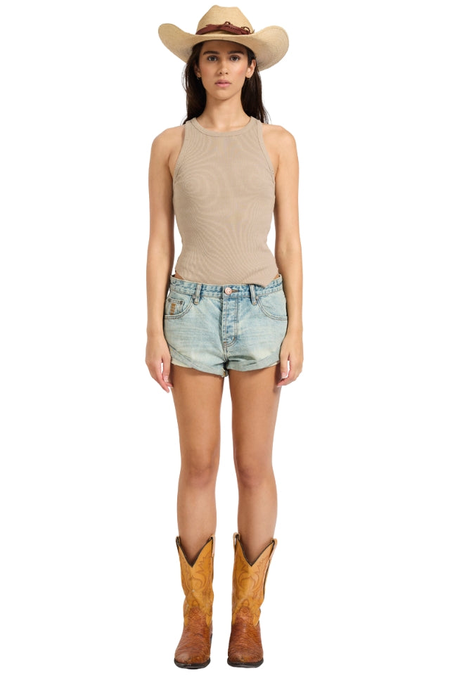 Bandits Low Waist Denim Short - Sunkissed Blue