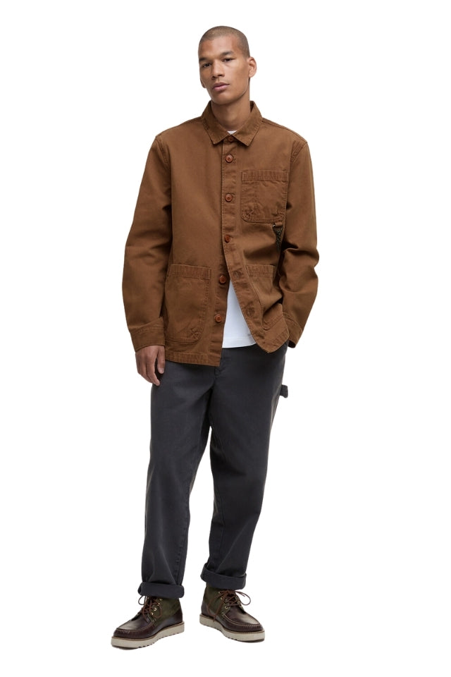 Bowland Garment Dyed Overshirt - Umber