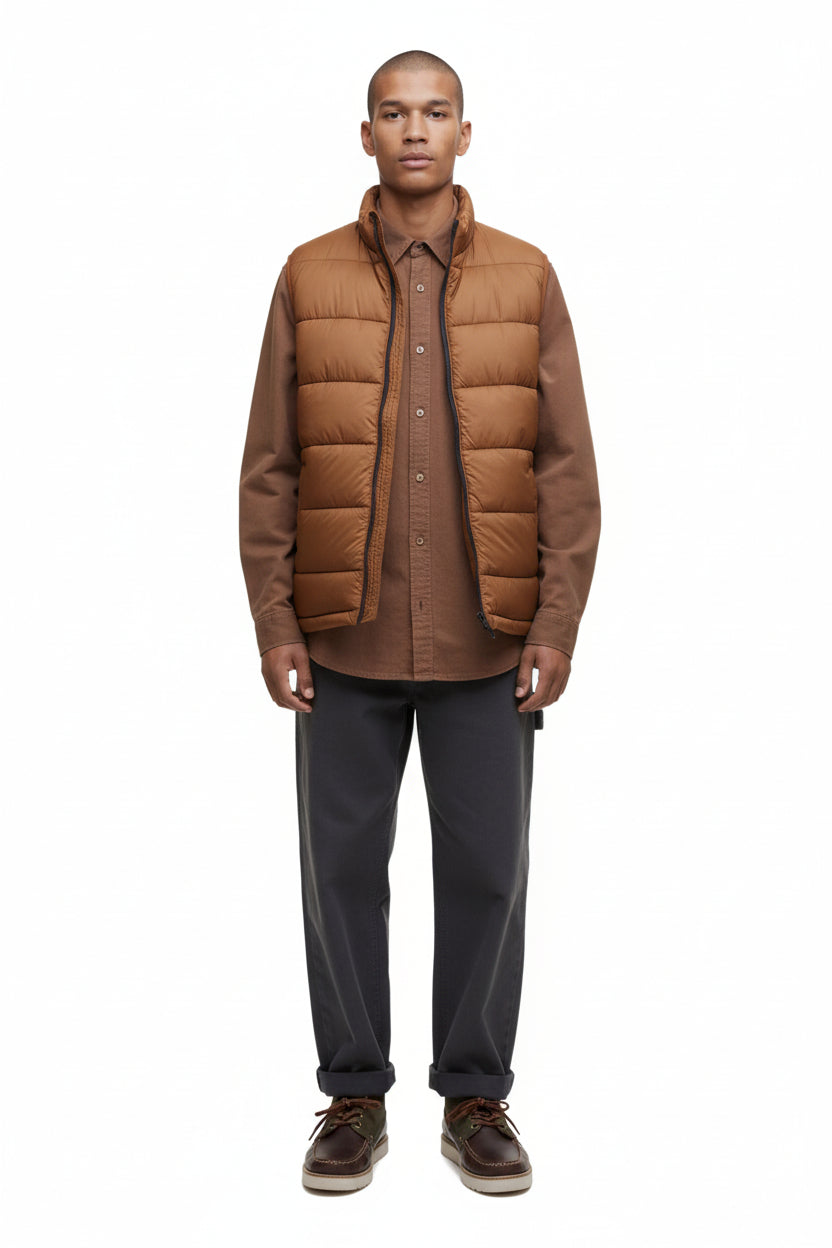 Offshore Quilted Gilet - Umber
