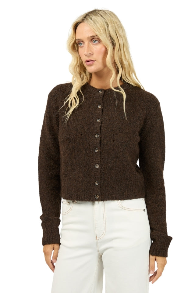Bayside Cardigan - Brown