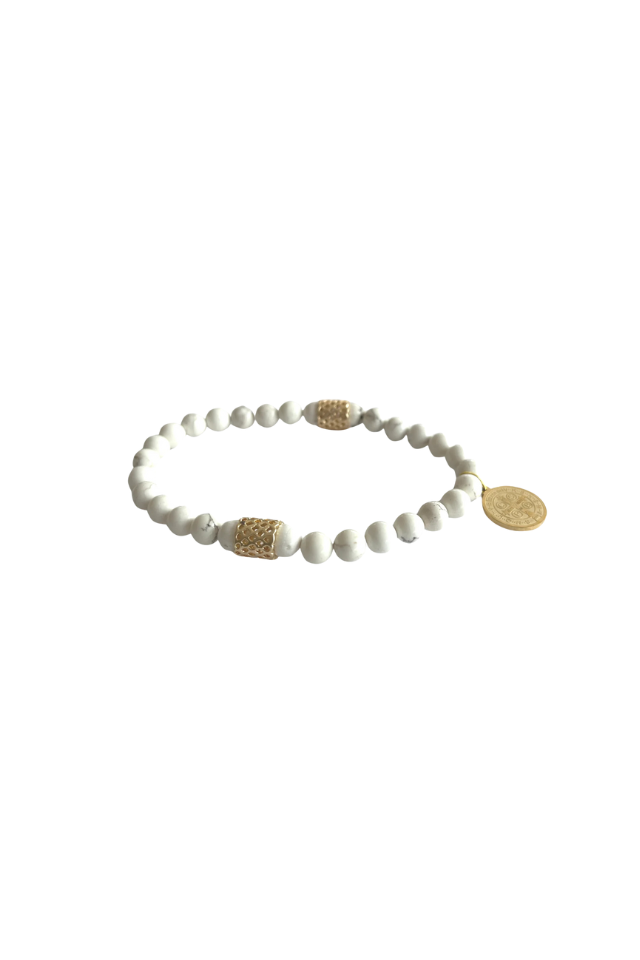 Beaded Bracelet - Cream Howlite