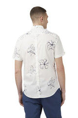 Linear Floral Print Shirt