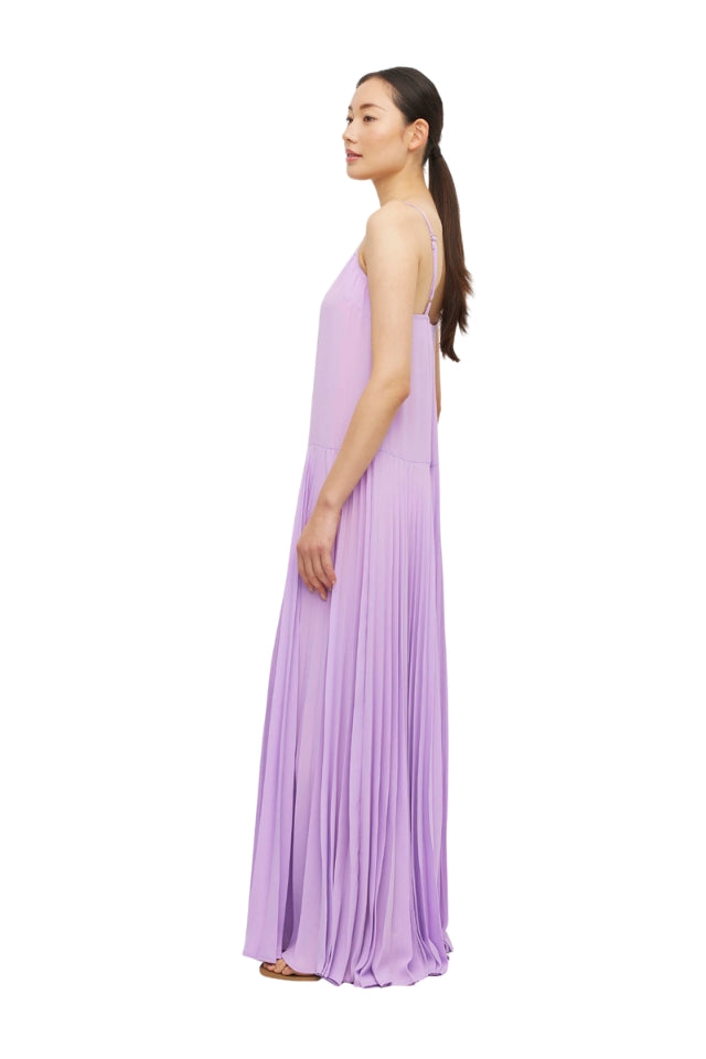 Betty Pleat Dress - Lilac