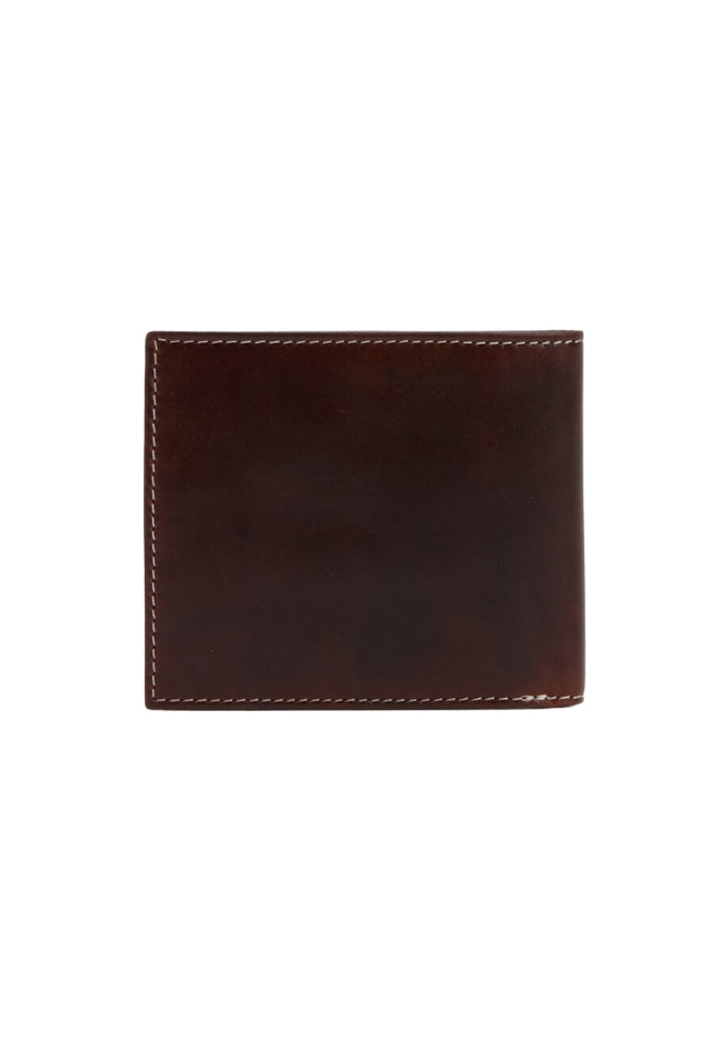 Bilton Leather Wallet - Burnt Chocolate Brown