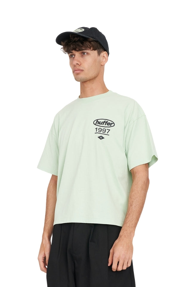 Block Crop Tee 220/Prime - Matcha