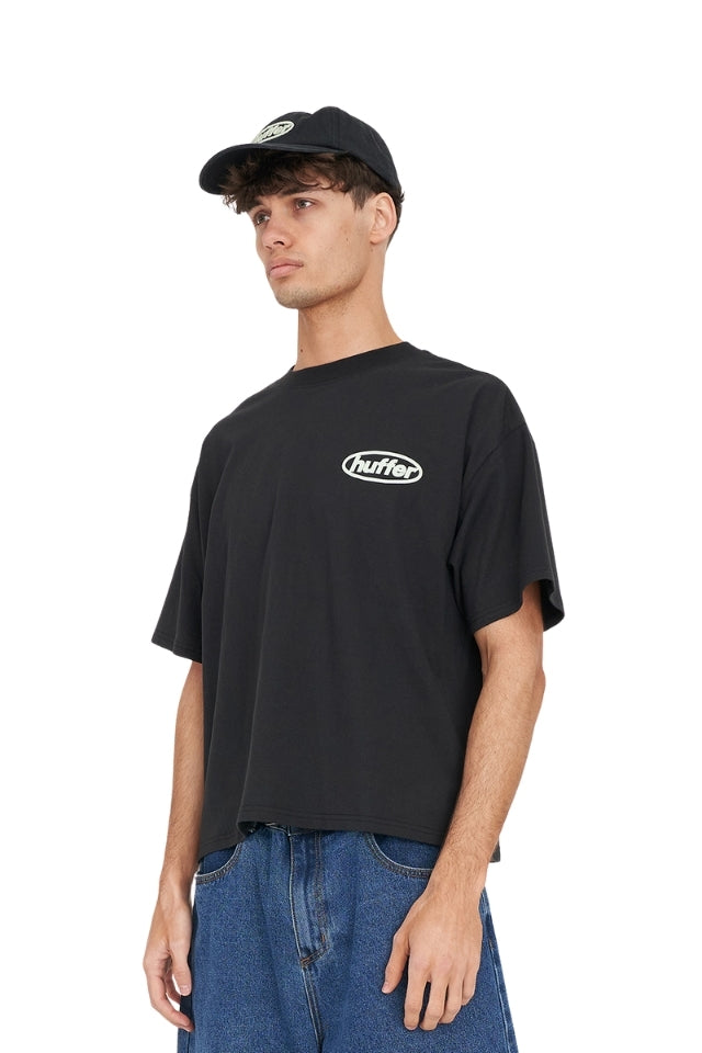 Block Crop Tee 220/Primed - Basalt