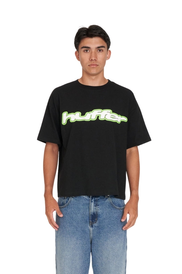 Block Crop Tee 220/omni - Black