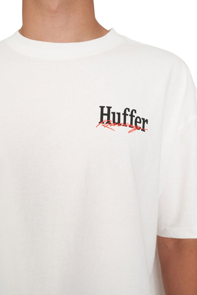 Block Crop Tee 220/pit Stop - Chalk