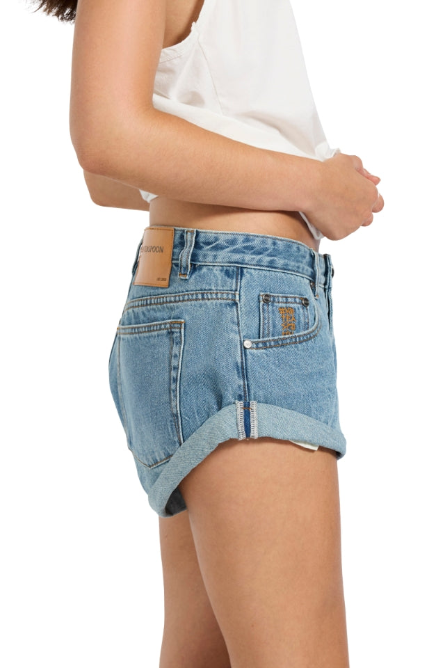 Bandits Low Waist Denim Short - Blue Crush