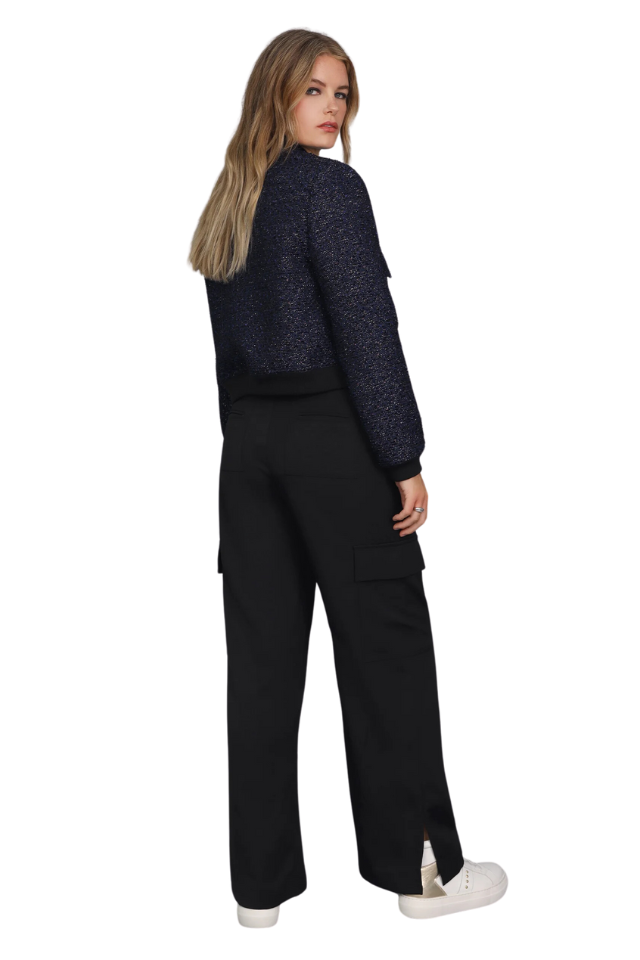 Boucle Cargo Bomber - Ink Black