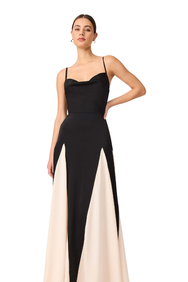 Brigid Gown - Black/Cream