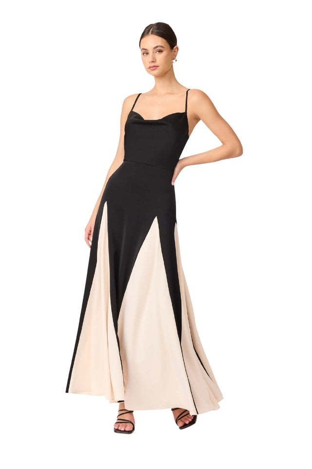 Brigid Gown - Black/Cream