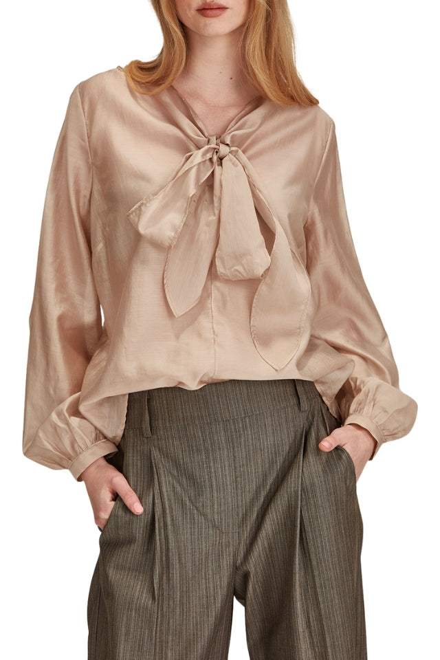 Brooke Stripe Pant - Taupe Stripe