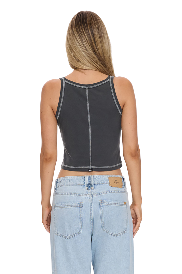 Burning Hearts Base Tank - Merch Black