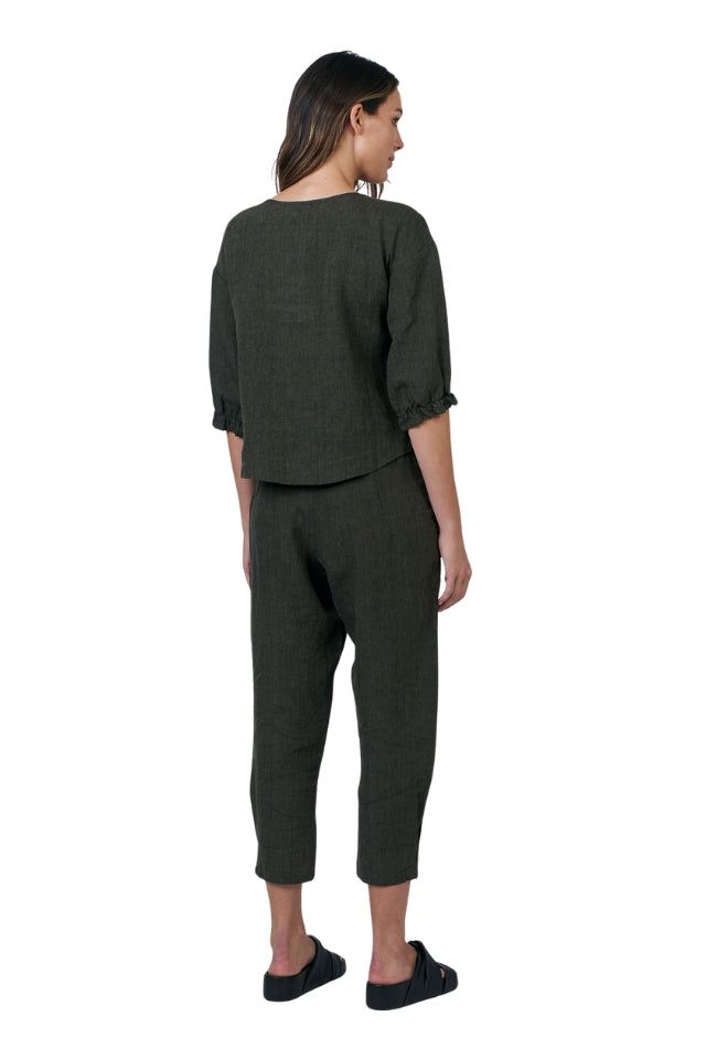 Button Top - Licorice