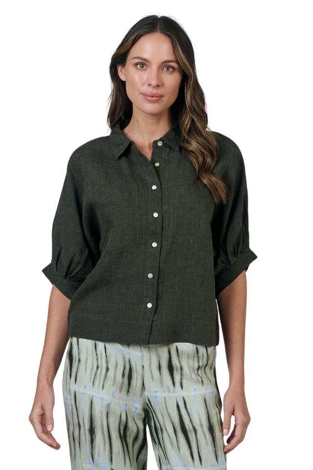 Button Top - Licorice