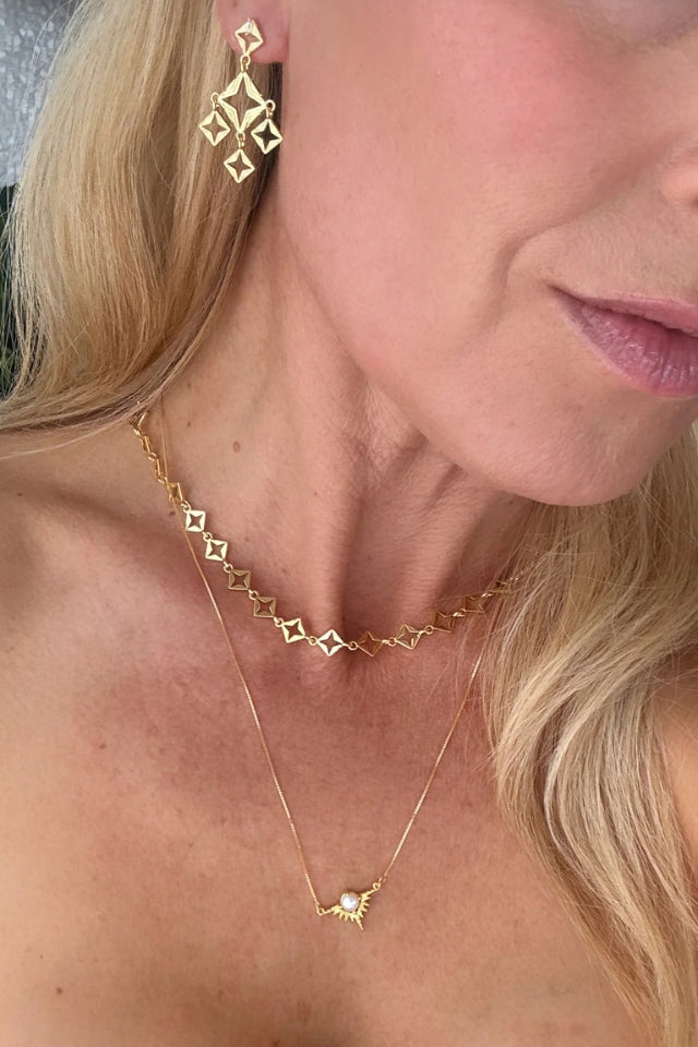 Byzante Embrace Mini Earrings | Gold