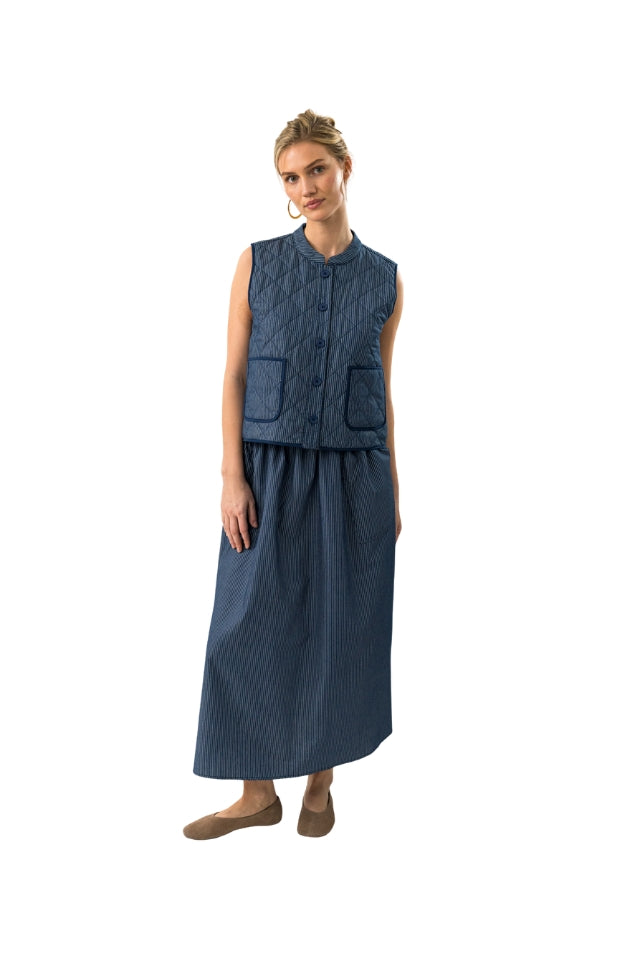 CairoLL Quilted Vest - Dark Blue