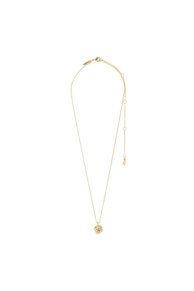 Callum Recycled Waterproof Gold Plated Necklace - Crystal