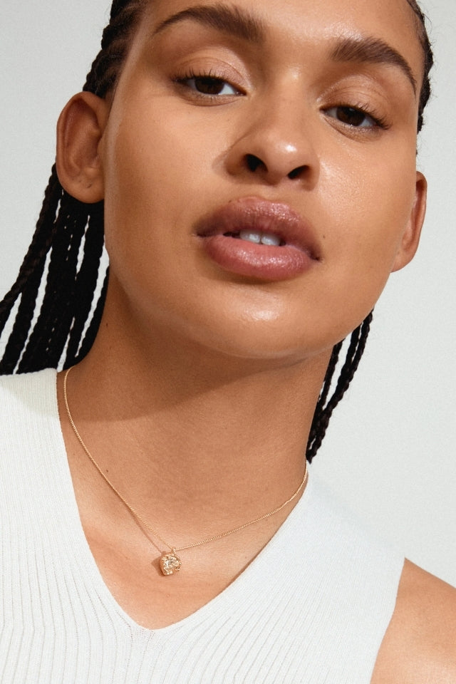 Callum Recycled Waterproof Gold Plated Necklace - Crystal