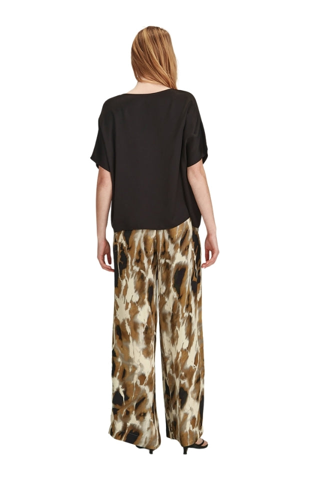 Caria Print Pant - Black/Copper