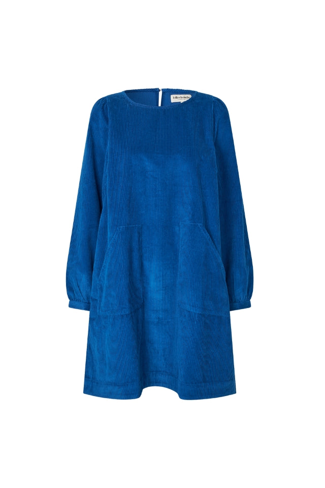 CarlaLL Short Dress 3/4 - Neon Blue