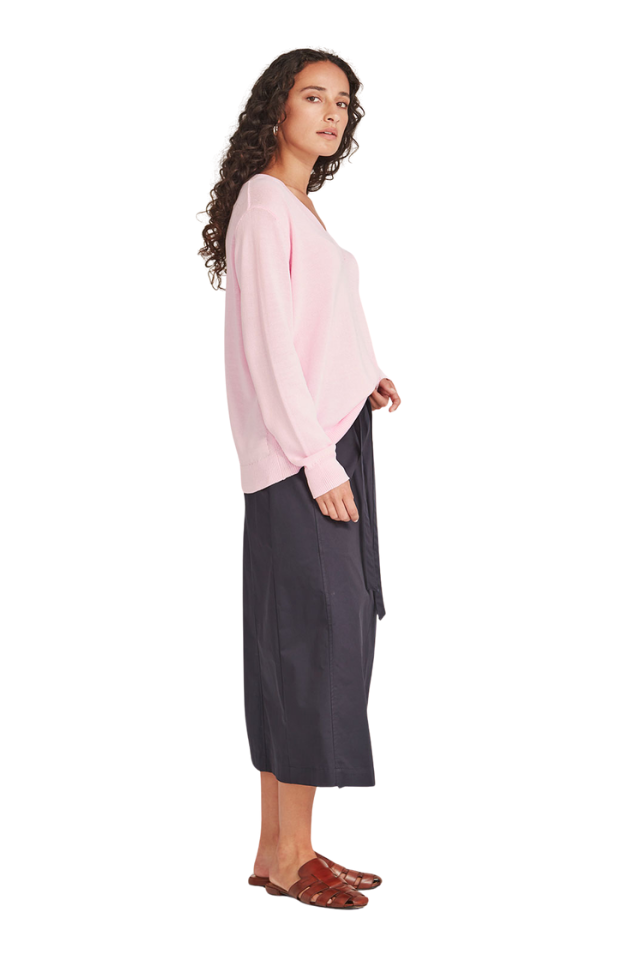 Carnival V Neck Sweater - Pink Sorbet