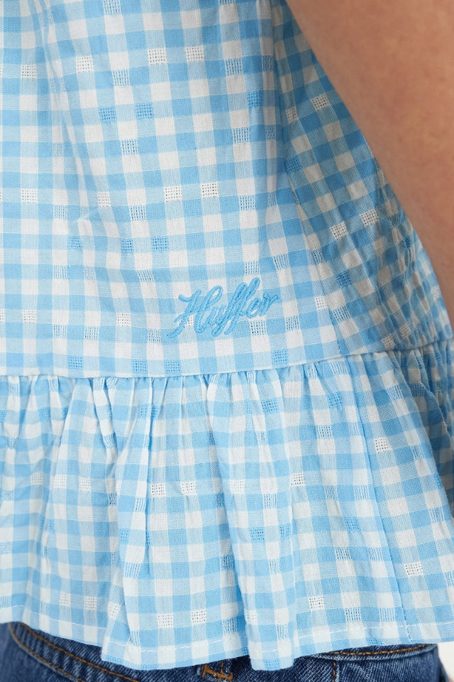Catalina Bow Top - Blue/Chalk
