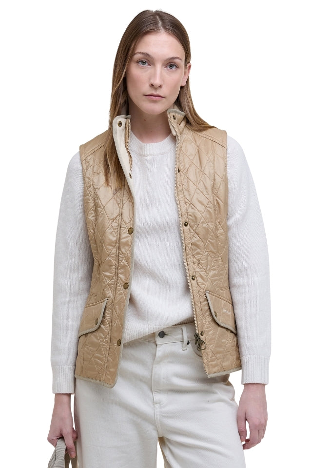 Cavalry Quilted Gilet - Light Fawn