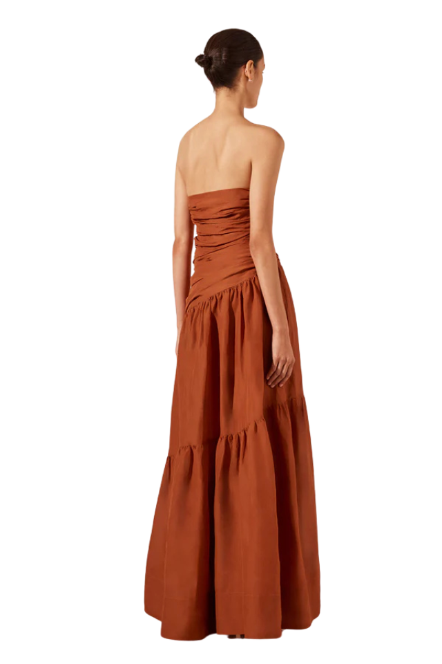 Celeste Strapless Tiered Maxi Dress