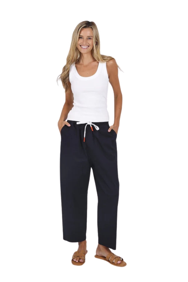 Charlie Barrel Jean - Navy