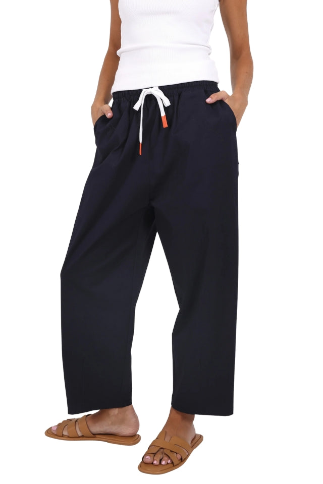 Charlie Barrel Jean - Navy