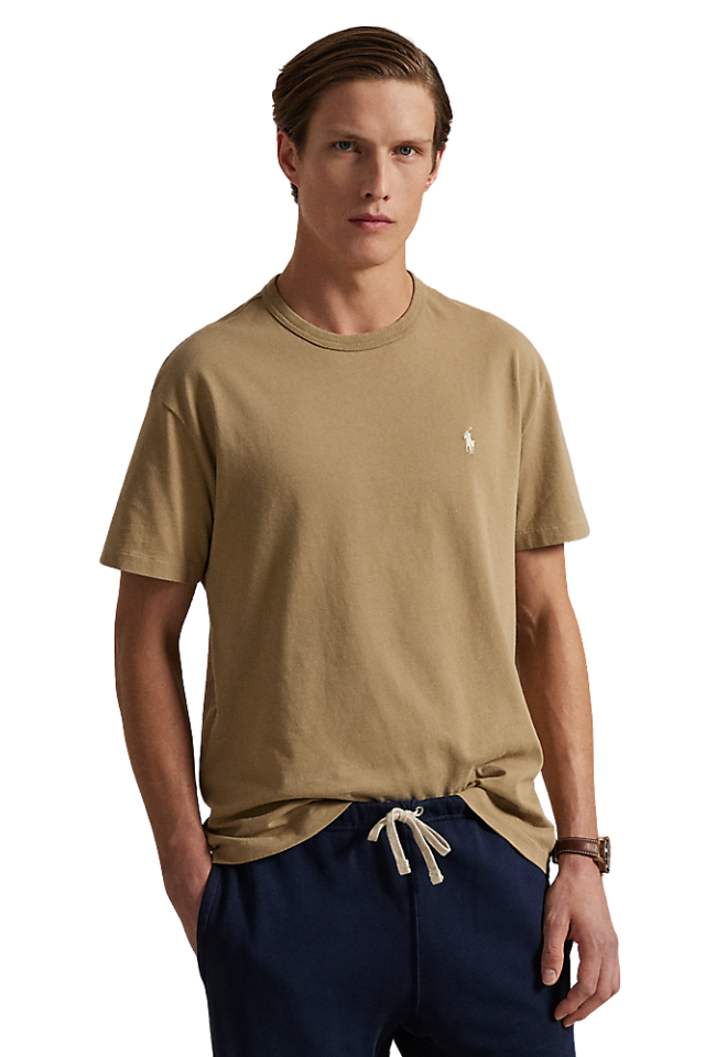 Classic Fit Jersey Crewneck T-Shirt - Desert Khaki