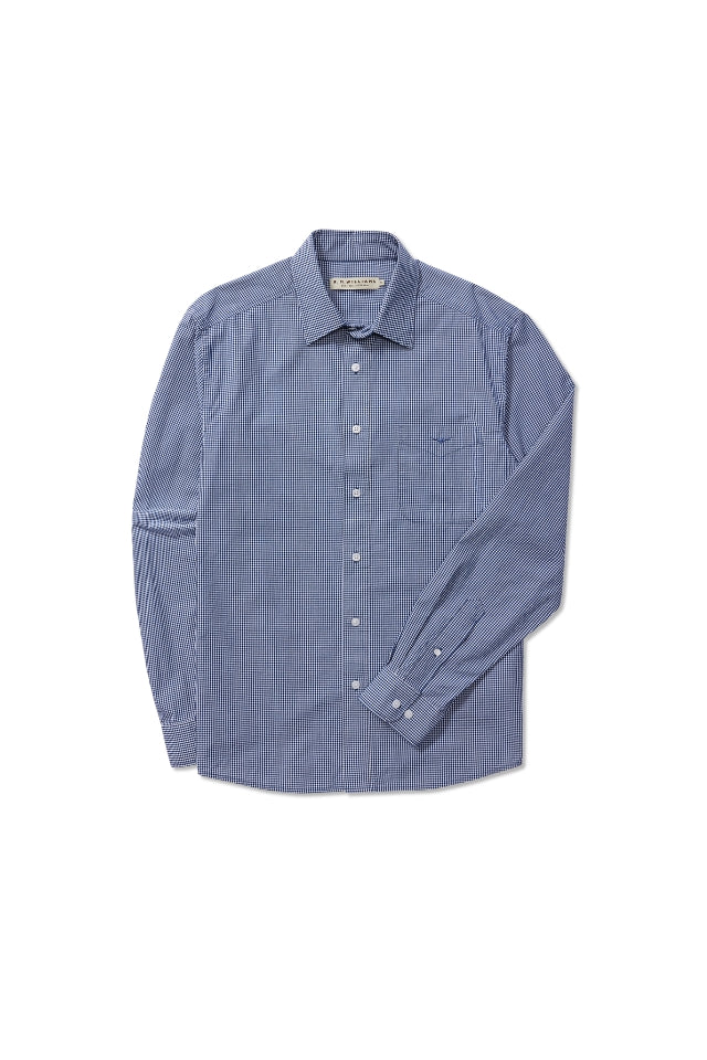 Classic Shirt - Navy, White