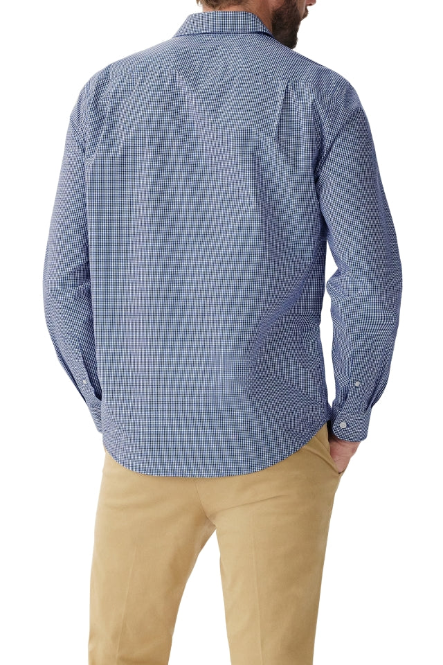Classic Shirt - Navy, White