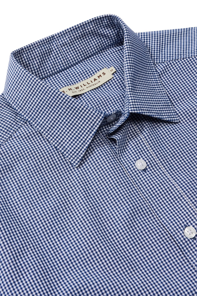 Classic Shirt - Navy, White