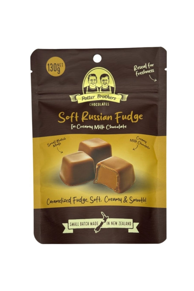 Soft Russian Fudge in Milk Chocolate