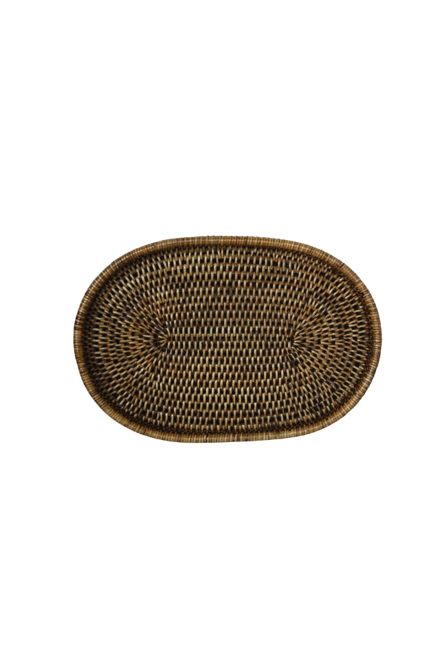 Rattan Oval Tray - Medium