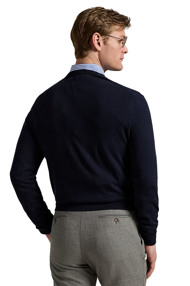 Cotton-Cashmere Crewneck Sweater