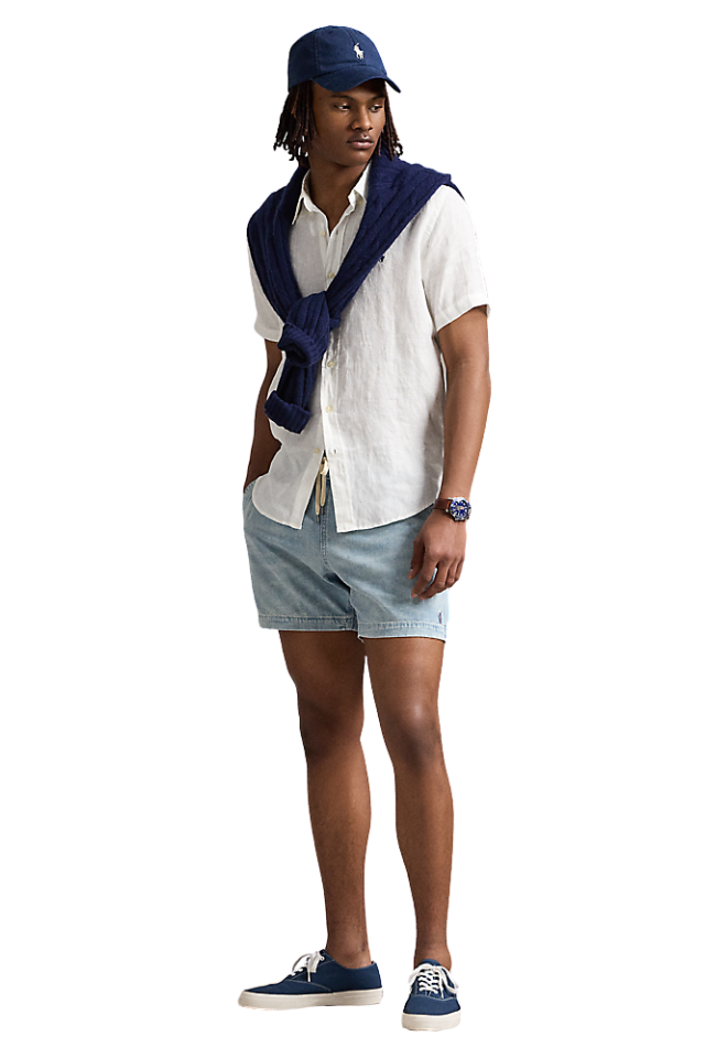 Custom Fit Linen Shirt - Ceramic White