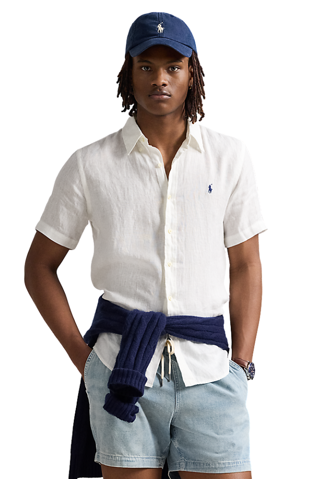 Custom Fit Linen Shirt - Ceramic White