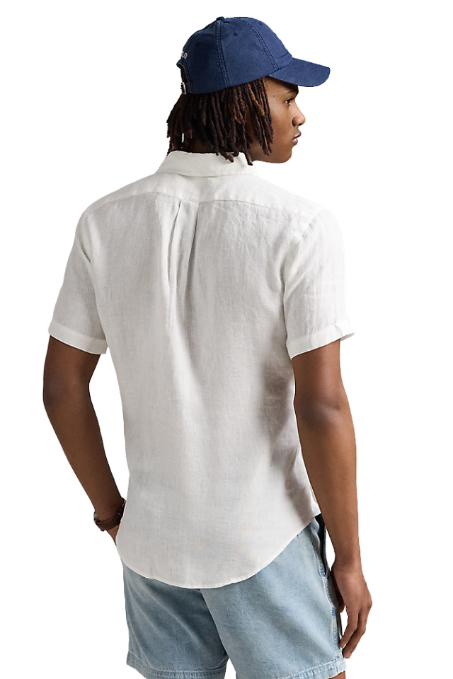Custom Fit Linen Shirt - Ceramic White