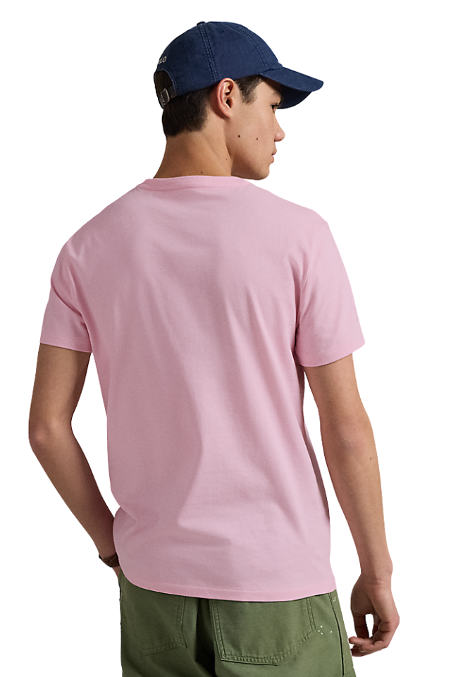 Custom Slim Fit Jersey Crewneck T-Shirt - Bath Pink