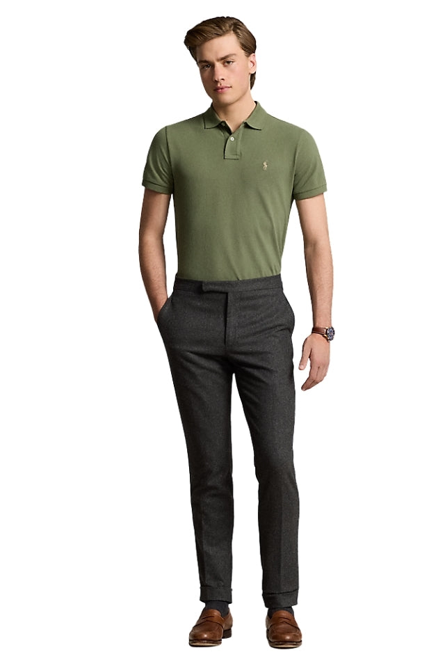 Custom Slim Fit Mesh Polo Shirt