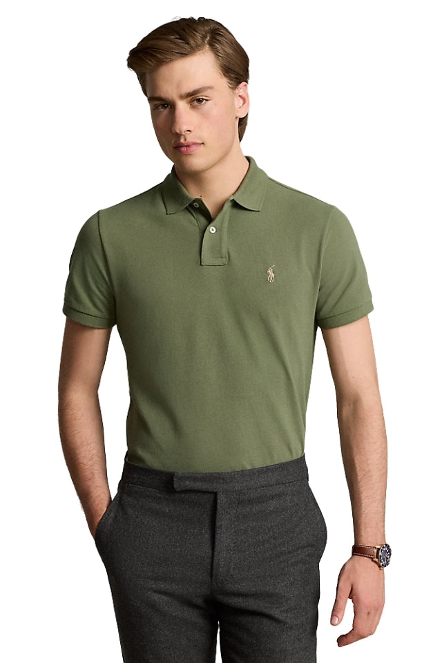 Custom Slim Fit Mesh Polo Shirt