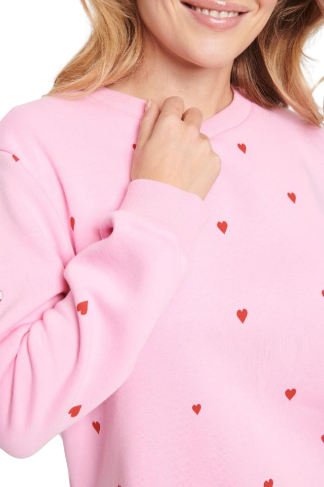 Dagna Sweatshirt - Bonbon Flame Hearts