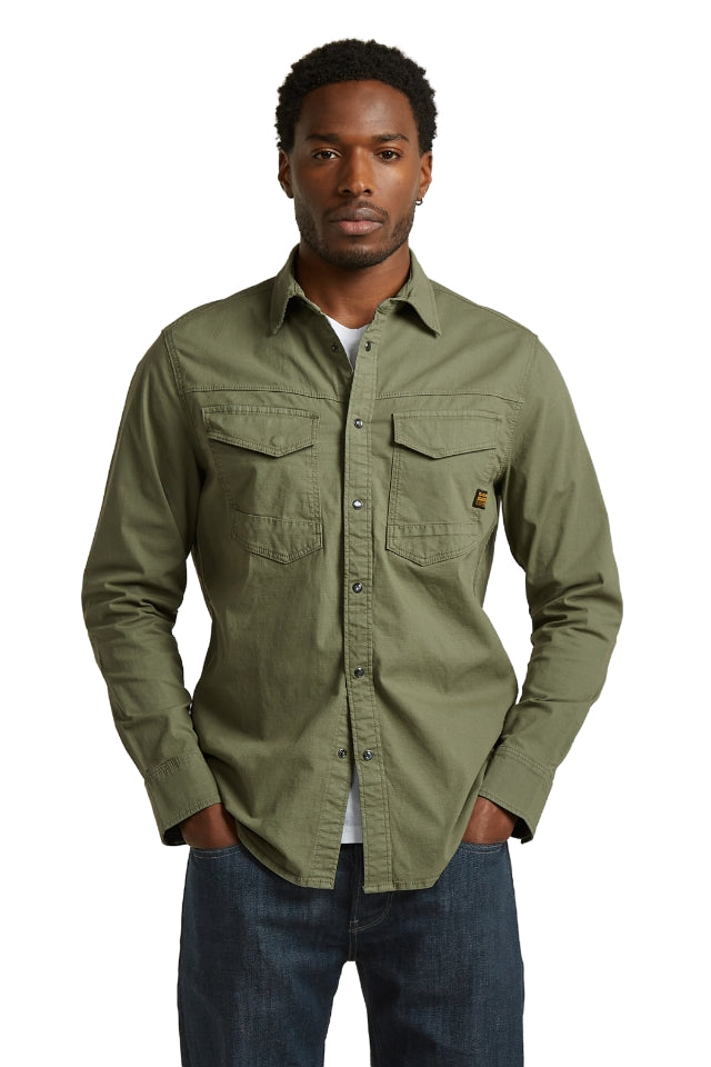 Dakota Slim Shirt Long Sleeve - Four Leaf Clover Gd