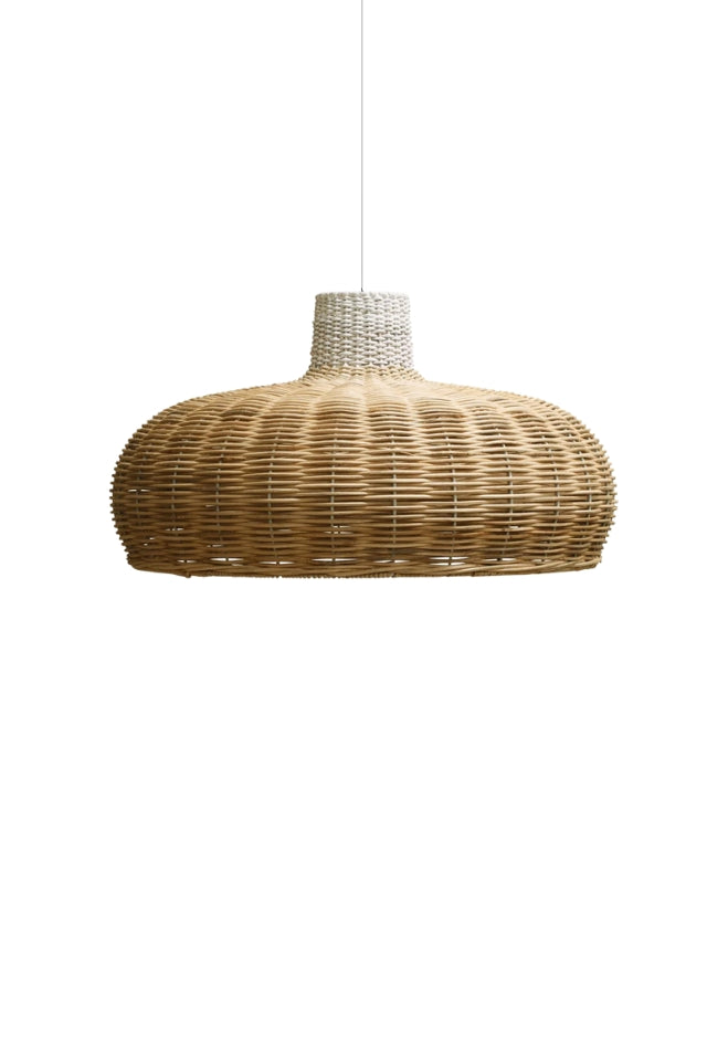 Dalat Round Lightshade - Natural/White